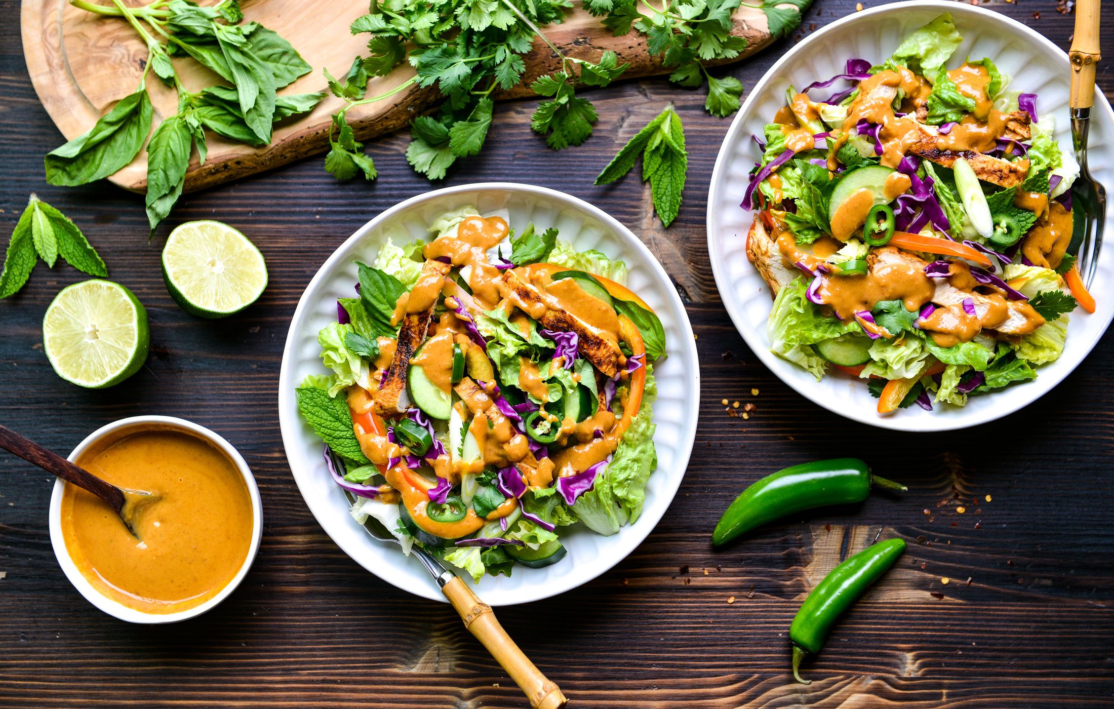 GRILLED RED CURRY THAI CHICKEN SALAD-1